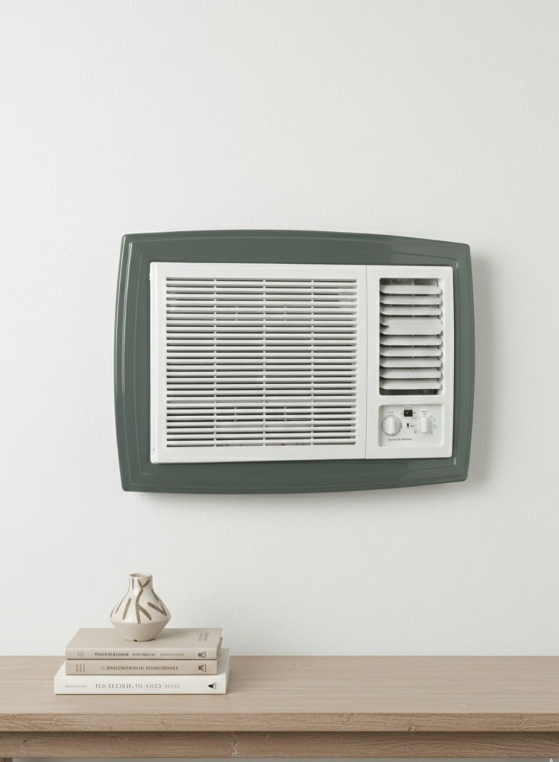 بهنس برواز مكيف شباك بلاستيك رمادي جاهز عالي الجودة براويز مكيفات شباك لاحاجة الى مسامير التثبيت اطار و ديكور المكيف الشباك مانعة للغبار والحشرات يحافظ على هواء التكييف كاملا بالغرفة سهولة الفك التركيب التنظيف - Image 4